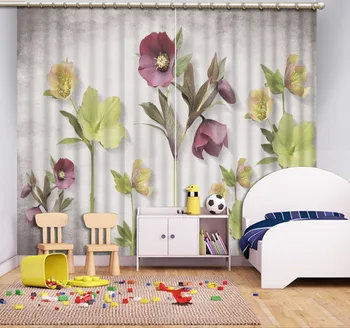 Po meri, nove zavese, Reliefni cvetje blackout zavese Uporabljajo za dnevno sobo, spalnica višina sodobno fotografijo 3d zavese