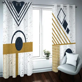 Po meri 3d zavese Povzetek minimalism vzorec blackout zavese Za dnevno sobo, spalnico, modni foto roll zavese 3D