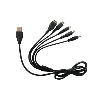 50 kos Visoke kakovosti 5 in1 Polnilnik USB Kabel za Polnjenje, Vrvice za PSP za WIIU za GBA za GBA SP igralne Konzole