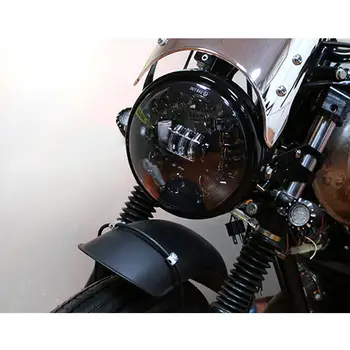 7 Palčni Projektor LED Žarometov za Harley Givs Motorna kolesa Žaromet 45W Črna