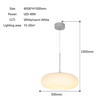 D200mm Led stropna luč lestenec svetlobe dnevna soba razsvetljavo 350 stopnja udobno razsvetljave za domačo uporabo