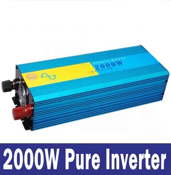 2000W 12V/24V/48VDC, da 100V/110V/120V/220V/230V/-240 Digitalni prikaz Pure Sine wave Solar Power Inverter