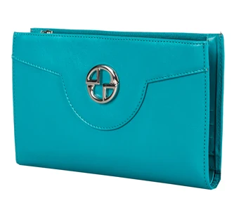 ASKENT портмоне-клатч модное натуральная кожа PJ 189 BT-BLU голубой цвет