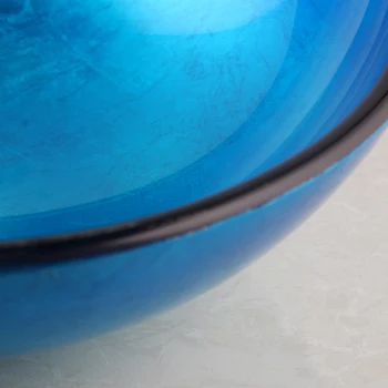 Krog Kaljeno Steklo Modra Kopalnica Vanity Set Ročno Barvanje Kubi Par Pia De Banheiro Umivalnik in Slap Pipo Bazena Korito