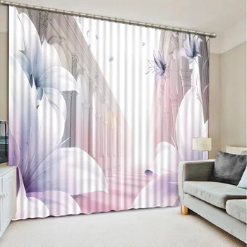 Luksuzni Blackout 3D Oknu, Zavese Za dnevno Sobo marmorja zavese moderno dnevno sobo, zavese