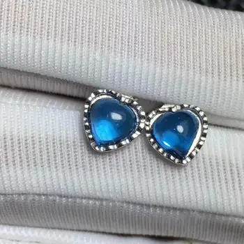 Naravno In Resnično Topaz gemstone uhani S925 srebrni uhani za ženske modni uhani Novo leto darilo