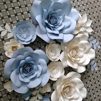 Papir cvet tri-dimenzionalni ozadju dekoracijo ročno tri-dimenzionalni cvet paket kombinacija končal cvetje