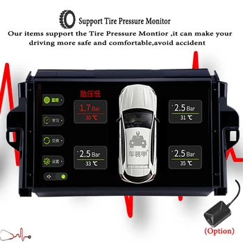 Za Toyota Fortuner-2018 Avto Radio Večpredstavnostna Video Predvajalnik Navigacija GPS Android 10 podporo carplay dsp rds csd bt dab