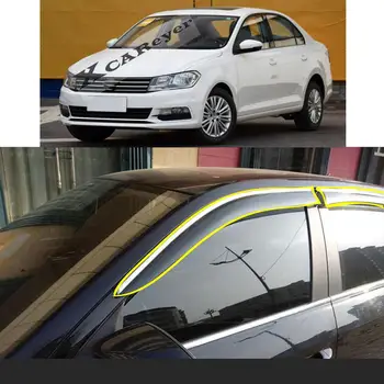 Avto Nalepka, Plastična Okna, Stekla, Veter Vizir Dež/Sun Stražar Vent Protector Za VW Volkswagen Santana/Jetta 2013-2020