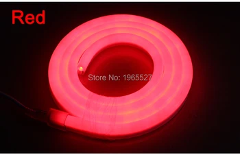 Rdeča LED Neon flex svetlobe,80LEDs/m IP68 Vodotesen, 110V AC 220V s predvidevanjem,Rdeče Barve