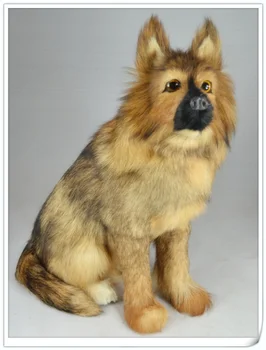 Velike čepe Wolfhound 38x30x18 pes živali model igrača polietilen&krzno, krzneni izdelki ročne obrti,rekviziti,doma dekoracijo darilo d316