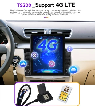Android Vodja Enote 4G Lte V Dash Avto Radio Večpredstavnostna Video Predvajalnik Navigacija GPS Za Toyota RAV4 Rav 4 2006-2012 DSP BT Carplay 4
