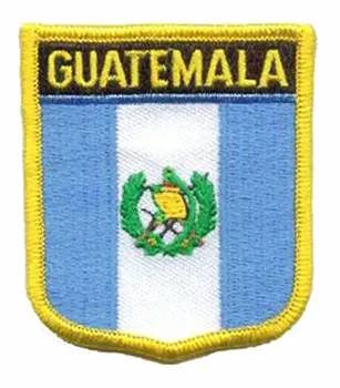 Gvatemala Zastavo Obliž, ki jih Merrow Meji z Železom Na Varnostno Bi Predmete, Kot Naročnik na Zahtevo MOQ50pcs Brezplačna Dostava