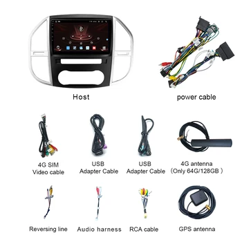 Zltoopai Android 11 Auto Radio Za Mercedes Benz W447 Vito 3-2020 Avto Multimedijski Predvajalnik, GPS Navigacija Vodja Enote Stereo