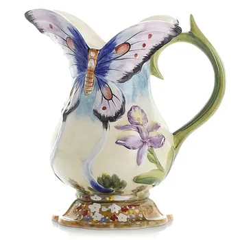 Keramične vaze okrasni vrtovi Evropske Pastorala slog cvetje metulj vaze preprost mleka kozarec, vazo