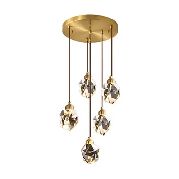 Bar recepciji lestenec, dnevna soba, dvorana lestenec luksuzni kristalni lestenec razsvetljavo zlato gospodinjski LED kristalno stopnice lučka