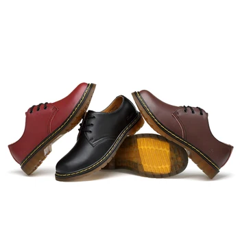 Klasičen par čevljev Martin čevlji za moške in ženske čipke priložnostne čevlji usnjeni orodje velikosti obutev moška obutev