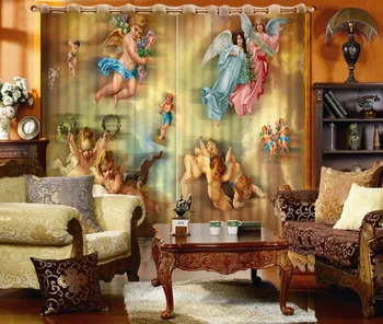 Luksuzni Evropski Moderni angel 3d zavese moda dekor doma dekoracijo za spalnico
