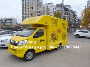 Rumena barva sladoled van/ulica hrane voziček/električni hrane tovornjak za prodajo Savdska Arabija