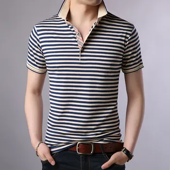 C1339-Poletje nove moške majice barva slim trend priložnostne kratka sleeved moda
