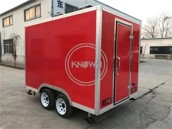 China mobile, čips, ki stroj, ki prodajajo hrano prikolico,na prostem ulica hrane prikolico voziček z rdečo barvo