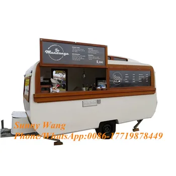 Mobilni hrane vozički hamburger prikolico fast food hrane tovornjak na prostem mlečno čaj food kiosk Hrane prodajni voziček s CE certificirana
