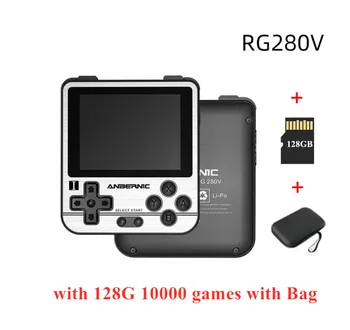 ZA ANBERNIC RG280V za 2,8 palčni Ročni Igri Igralec Open Source 128G 10000 PS1 KOS Retro Mini Video Igralne Konzole Pocket Igre