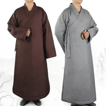 Vrhunska Pozimi Budistični Haljo Shaolin Menih Obleko Kung Fu Enotno Meditacija Obleko Kostume, Unisex
