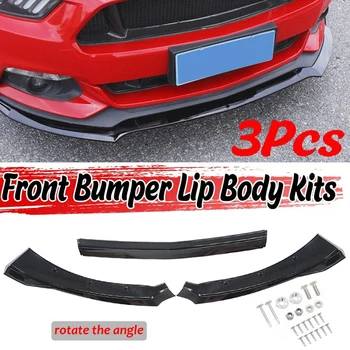 Univerzalni Prednji Odbijač za Ustnice Pod Ploščo iz Ogljikovih Vlaken Odbijača Lopato Lip Spojler za Ford Mustang-2019