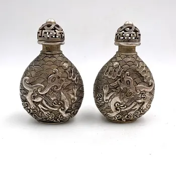 Xuantong Let Tibera srebro snuff steklenico Kirin snuff steklenico zbiranje Dekorativne okraske