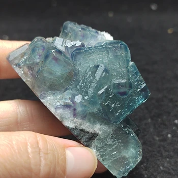120.8g naravni redkih modro-zeleno fluorite gruče mineralnih kristalov vzorcu zdravilno energijo doma dekoracijo poučevanja specime 0
