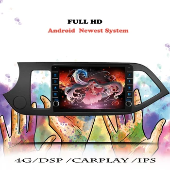 Android 10 avtoradia Za Kia Picanto 2011 2012 2013-2017 Večpredstavnostna Video Predvajalnik Navigacija GPS 2din DVD Vodja Enote Kaseta