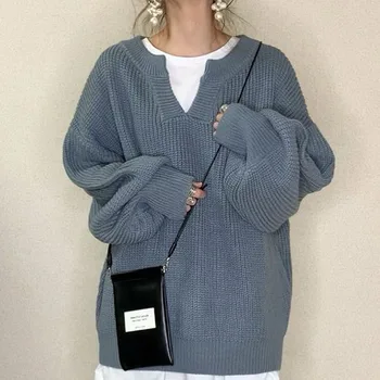 2021 Moda Srčkan Priljubljena Priložnostne Novega Modela, Vroče Prodaje Ulične Ženske Puloverji Mozaik Svoboden ženski Pulover