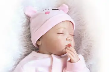 55 cm Vinil Silikonski Prerojeni Baby Doll Igrače Veren Pink Princess Novorojenčka Malčki Punčko, ki so Prerojeni Otroci Brithday Darilo Dekleta Brinquedos
