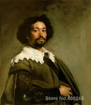 Portret umetnika Diego Velazquez Portret Juan de Pareja oljno sliko Visoke kakovosti Ročno poslikane