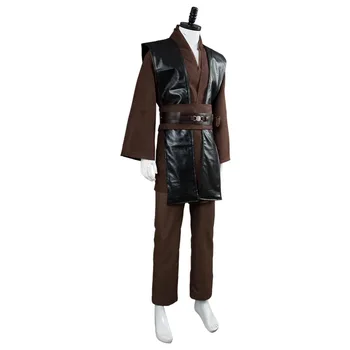 Kostum Anakin Skywalker Rjava Cosplay Kostum Enotne Obleke Halloween Carnival Obleko