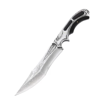 Hladno led uvoženih VG10 Damask folding nož kovane nož prostem self-defense nož oster majhen nož naravnost