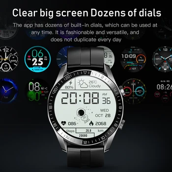 Nova Moda Pametno Gledati Bluetooth Klic po Meri Dinamičnih Watch Face Srčnega utripa Šport pametne ure, ki je Primerna Za Android ios 0