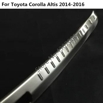 Avto styling znotraj Zadnji Odbijač trim iz Nerjavečega Jekla Izvažajo Polico trunk ploščica pedal 1pcs Za toyota Corolla Altis 2016