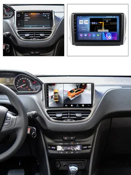 Za Peugeot 208 A9 2008 A94 2012~2019 Avto Večpredstavnostna GPS Avdio Raido Navigacijska tipka NAVI Predvajalnik, vključen CarPlay 360 BirdView 3D