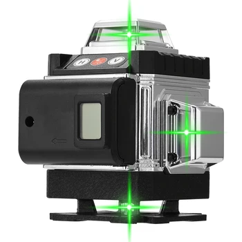360 Laser Ravni 16 Linij Self-izravnavanje 4D Laser Ravni Instrumenta Gradbeništvo Orodja Vertikalne & Horizontalno Križ Zelene Laserje