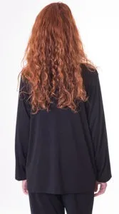Črna dolgimi rokavi ženske T-shirt, narejene iz svile, pletene tkanine z dobro kapljico, dolgo, T-shirt, brezplačna dostava