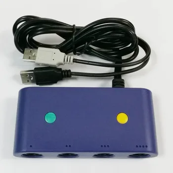 Vroče 4 Vrata Za Igre Kocka GC Krmilniki USB Adapter Pretvornik za Nintendo Wi i U PC N GC), za PC Igre Pribor