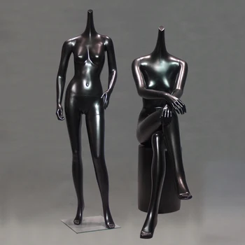 Prilagojen Design Trgovina Okno Display Individualnost Manekenka Črni Barvni Model Vroče Prodaje
