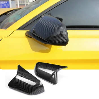 Avto ABS Ogljikovih Vlaken Barve Vzvratnega Ogledala, Pokrov Lupine Stanovanjskih Trim za Ford Mustang-2020