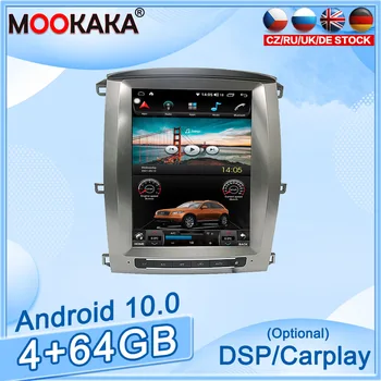 4+64GB Android10 Za Toyota LC100 Avto, GPS Navigacija za Avto Multimedijski Predvajalnik Auto Radio magnetofon Stereo glavne enote