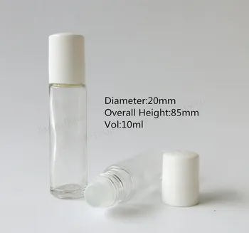 Brezplačna dostava 360 x 10 ml prozorni stekleni trak na steklenice 1/3 oz jasno roll-on stekleničko eteričnega olja uporabite,kozmetični pakiranje 0