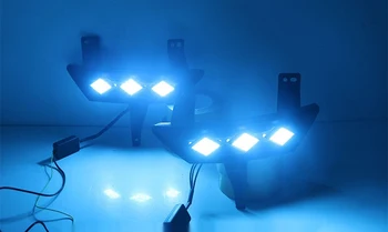 LED Dnevnih Luči Za Veliko Pickup Avto Dodatki Nepremočljiva ABS Dnevno Svetlobo 12V DRL Meglo Lučka za Dekoracijo