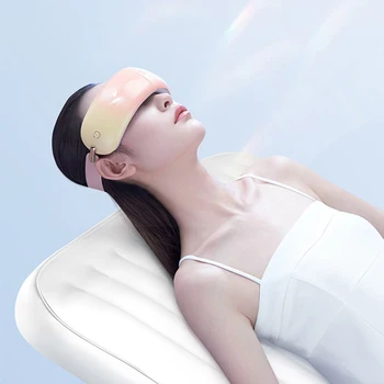 Smart Ogrevanje Oči Massager Vroče Stiskanje Blaži Utrujenost Nega Multi-Frequency, Zračna Blazina Vibracijsko Masažo Glasbe Oči, Se Sprostite Zaščito