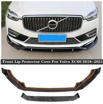 Za Volvo XC60 2018 2019 2020 2021 New Visoke kakovosti ABS barva & ABS ogljikovih vlaken Odbijača Spredaj Ustnice Zaščitnik Zalivu